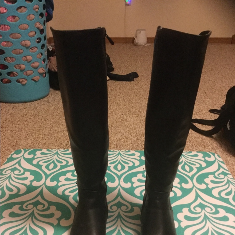 Tall black boots
